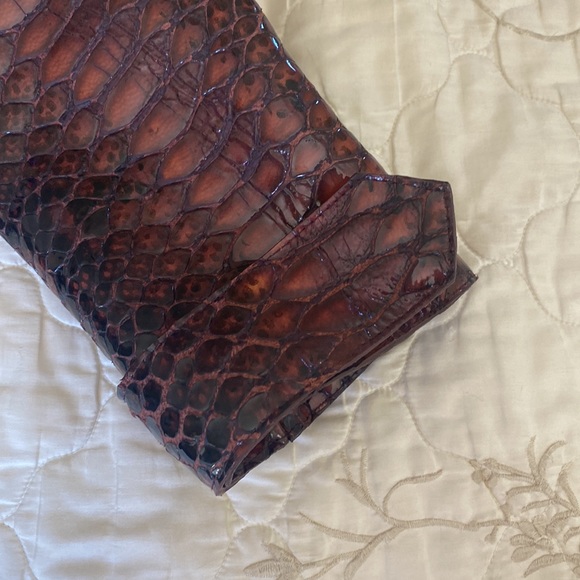 Burberry Prorsum Oxblood Python Print Leather Jacket - Picture 10 of 11